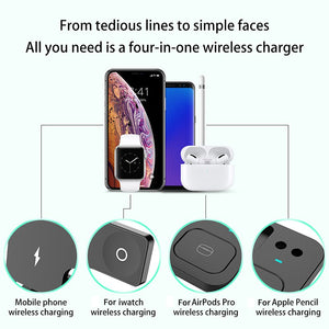 Wireless Charger Dock Station For iPhone and Pro MAX Apple Watch  Charging Stand