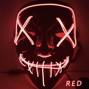 EL Light Mask Up Funny Mask from The Purge Election Year Great for Festival Cosplay Halloween Costume