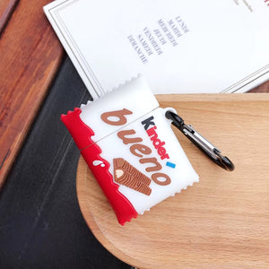 Kinder Bueno chocolate Soft silicon Cover for Apple AirPods 1 2 Bluetooth case