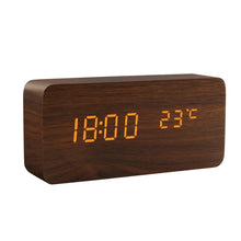 Alarm Clock LED Wooden