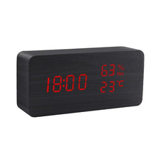 Alarm Clock LED Wooden