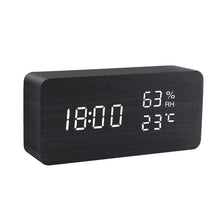 Alarm Clock LED Wooden