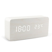 Alarm Clock LED Wooden