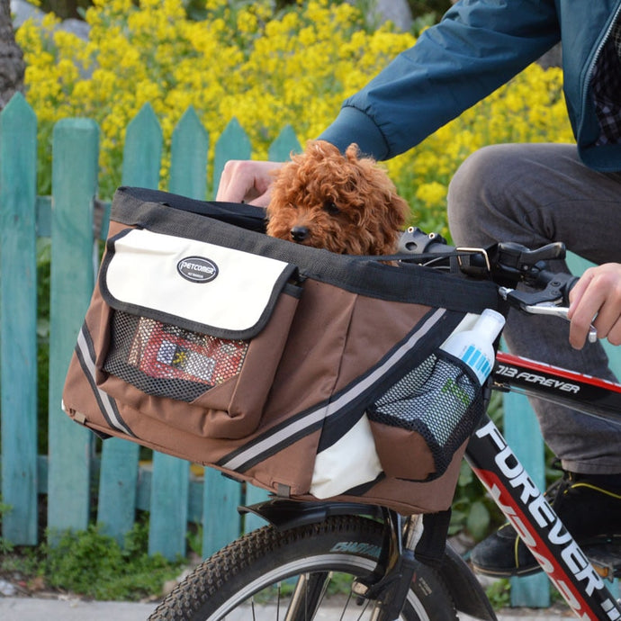 Portable Puppy dog bicycle carrier