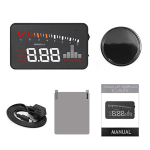 X5 Car HUD Head Up Display OBD II EOBD Automatic