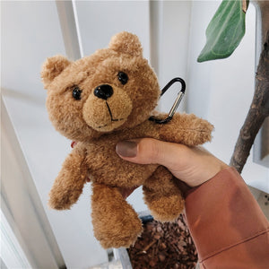 Teddy Bear Protector For Airpods 1/2 3 Pro Plush Bear Protector Wireless Bluetooth