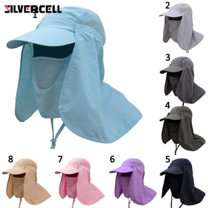 Sun Caps Flap Hats 360 degree Solar UV Protection