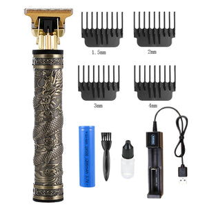 Hair Clipper Electric Clippers New Electric Men&#39;s Retro T9 Style Buddha Head Carving Oil Head Scissors