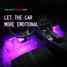 Led Car Foot Ambient Light With USB Cigarette Lighter Backlight Music Control App RGB Auto Interior Decorative Atmosphere Lights