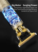 Hair Clipper Electric Clippers New Electric Men&#39;s Retro T9 Style Buddha Head Carving Oil Head Scissors