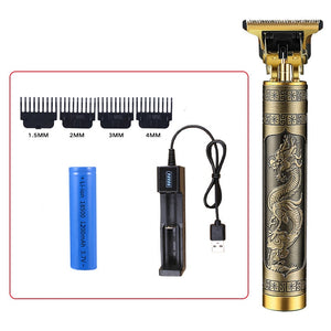 Hair Clipper Electric Clippers New Electric Men&#39;s Retro T9 Style Buddha Head Carving Oil Head Scissors