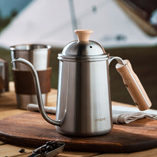 Coffee Hand Brewing Pot Wooden Handle