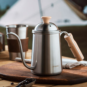 Coffee Hand Brewing Pot Wooden Handle