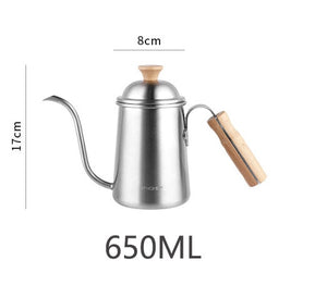 Coffee Hand Brewing Pot Wooden Handle