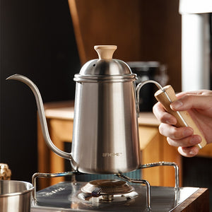 Coffee Hand Brewing Pot Wooden Handle