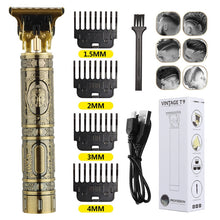 Hair Clipper Electric Clippers New Electric Men&#39;s Retro T9 Style Buddha Head Carving Oil Head Scissors