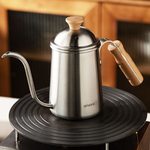 Coffee Hand Brewing Pot Wooden Handle