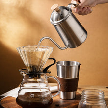 Coffee Hand Brewing Pot Wooden Handle