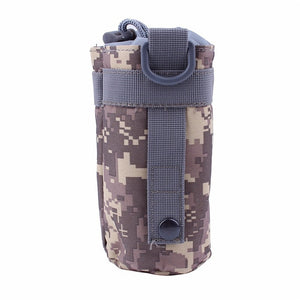 Tactical Water Bottle Pouch Airsoft 600D Outdoor Hiking MOLLE Open Top Hydration Pouch Hunting Water Bag Backpack Accessories