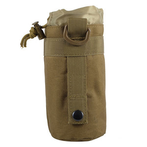 Tactical Water Bottle Pouch Airsoft 600D Outdoor Hiking MOLLE Open Top Hydration Pouch Hunting Water Bag Backpack Accessories