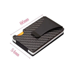 Wallet Automatic Slide Card Case Carbon Fiber