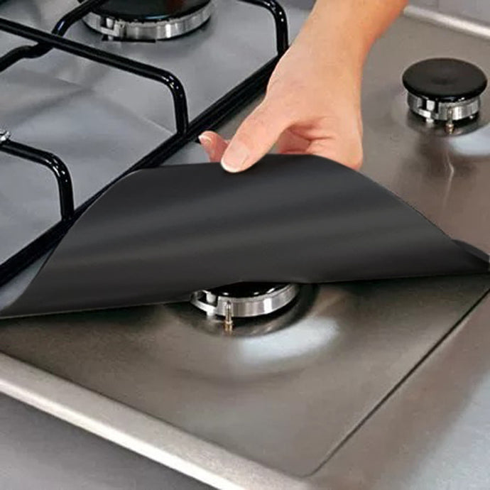 1/4PC Stove Protector Cover Liner Gas Stove