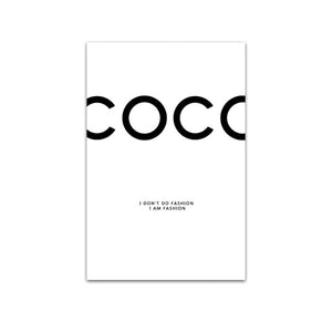 Fashion Coco Quotes Poster