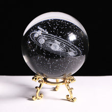 New 80mm K9 Crystal Solar System Planet Globe 3D