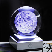 New 80mm K9 Crystal Solar System Planet Globe 3D