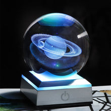 New 80mm K9 Crystal Solar System Planet Globe 3D