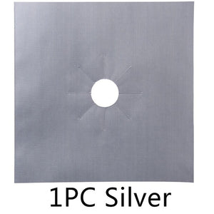 1/4PC Stove Protector Cover Liner Gas Stove