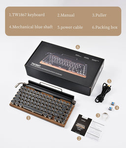 Mechanical Keyboard Wireless Bluetooth